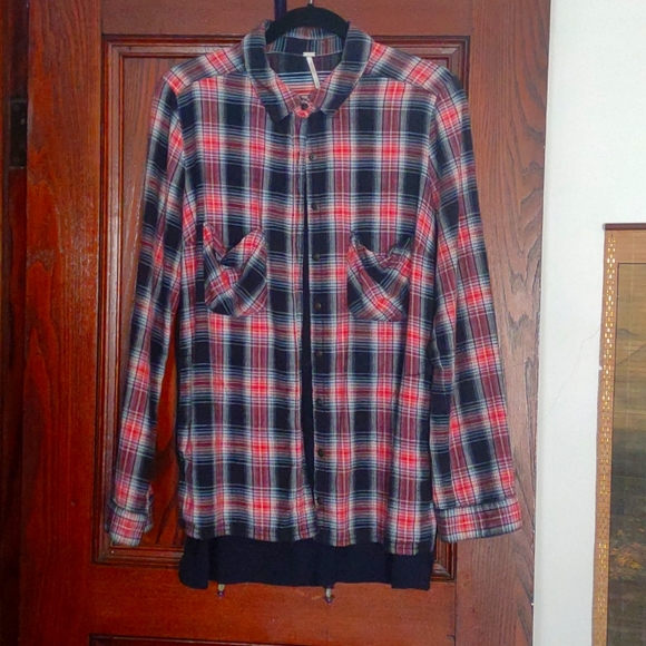 Free people flannel bandana shirt - Picture 2 of 4